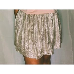 Gold Aeropostale Skater Skirt